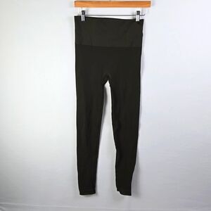 SPANX Women's Look at Me Now Seamless Side Zip Leggings, Deep Olive, Sz M